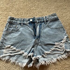 Distressed Denim Women's Shorts